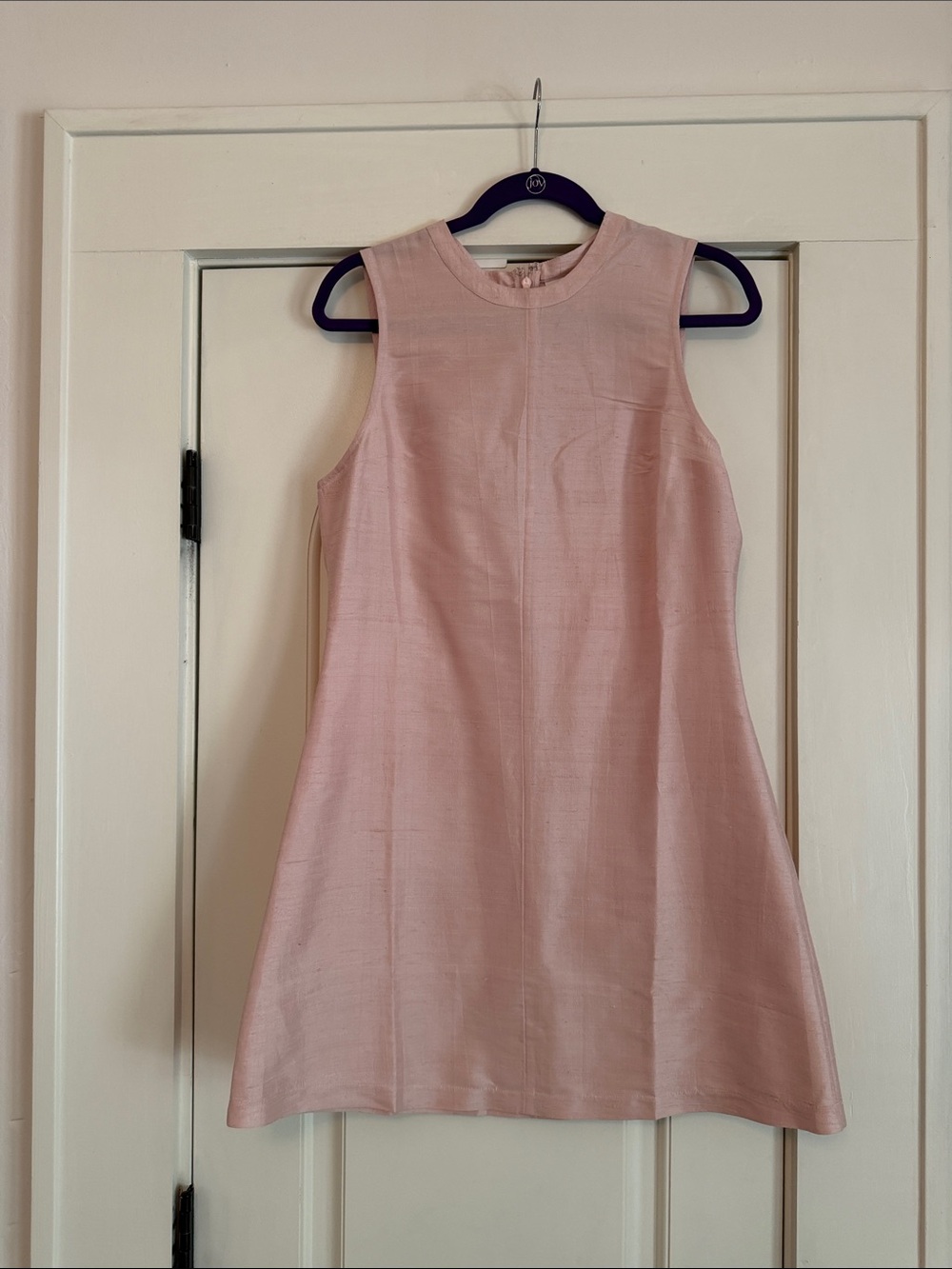 Sleeveless Mini Dress in Blush Pink